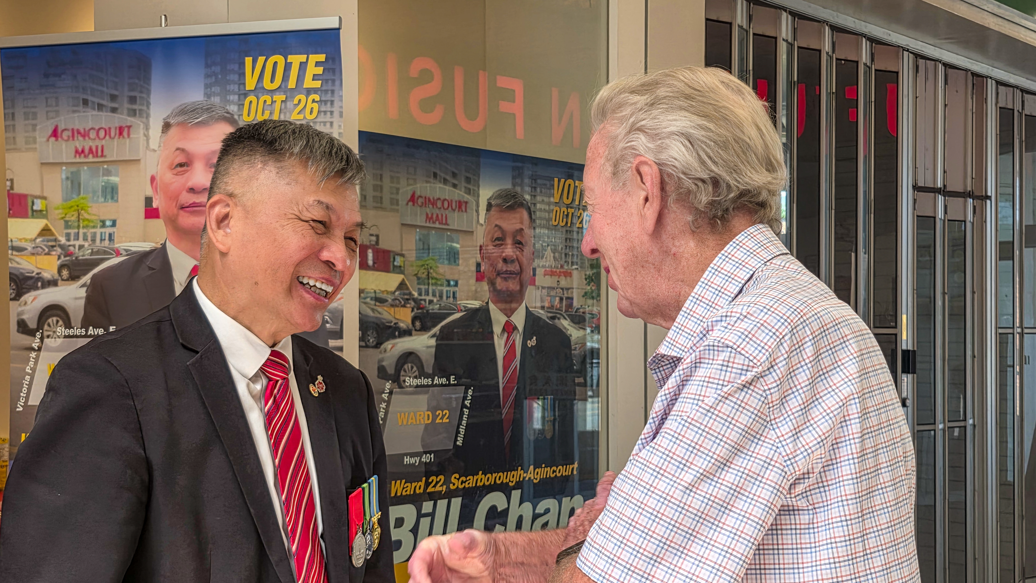 「當年的 Bill Sir 回來了！」 盼更進一步服務社區,  退休多倫多警官陳楚標（Bill Chan） 啟動競逐多倫多第22區士嘉堡－愛靜閣市議員